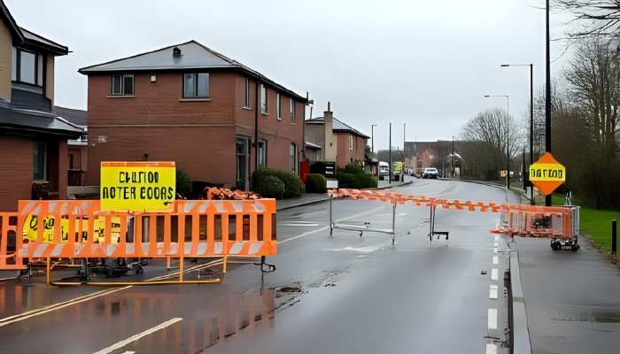 north wales a525 a547 road closures